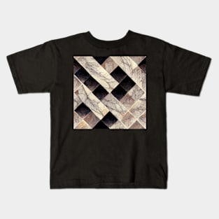 Marble style pattern art 34 regular grid Kids T-Shirt